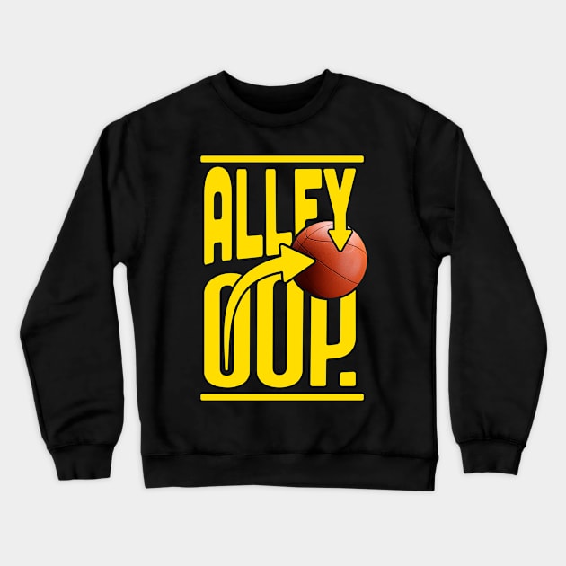 basketball alley oop Crewneck Sweatshirt by Jomi